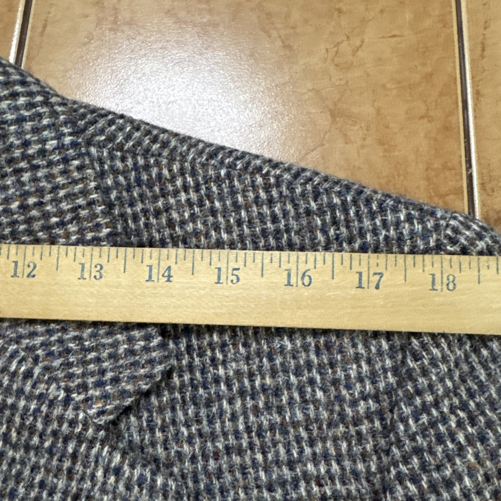 Vintage Harris Tweed Blazer Jacket Mens Sz 42R Multi Color Wool Sport Coat USA - Picture 8 of 13